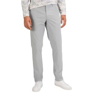 Lululemon ABC Classic-Fit 5 Pocket Pant Light Grey Warpstreme Sz 36